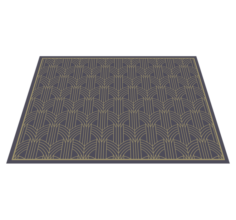 Elegant Geometric Pattern geometric vinyl carpet - TenStickers