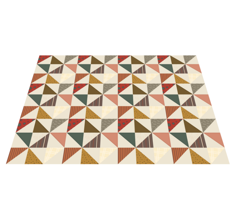 Eclectic Geometric Shapes geometric vinyl carpet - TenStickers