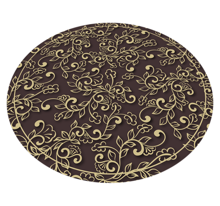 Ornate Swirl Pattern vintage vinyl carpet - TenStickers