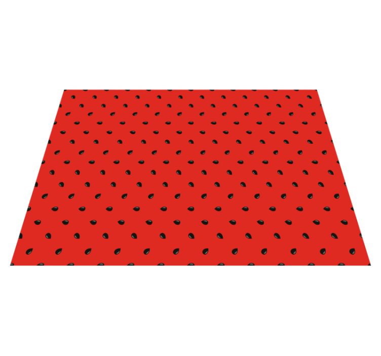 Red Seed Pattern kitchen vinyl carpet - TenStickers
