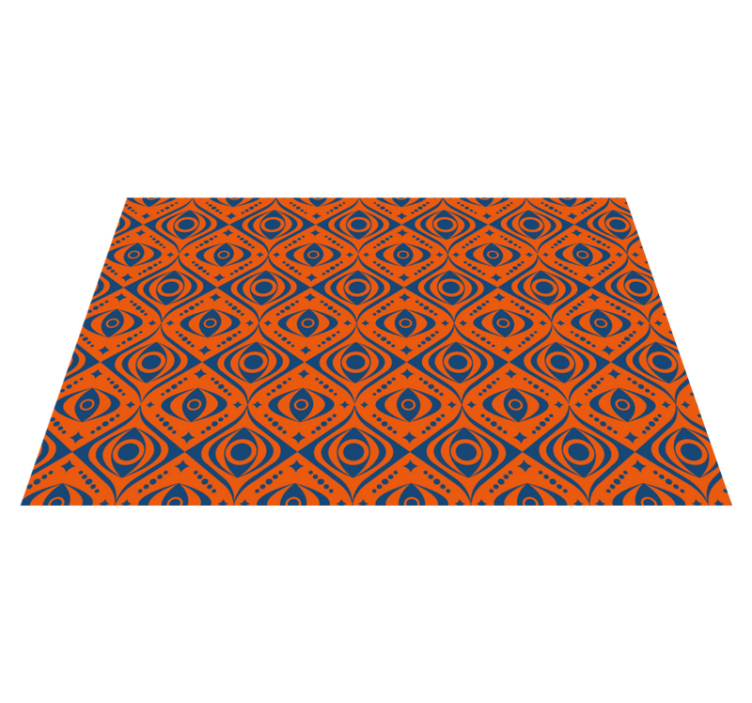 Geometric Eye Pattern geometric vinyl carpet - TenStickers