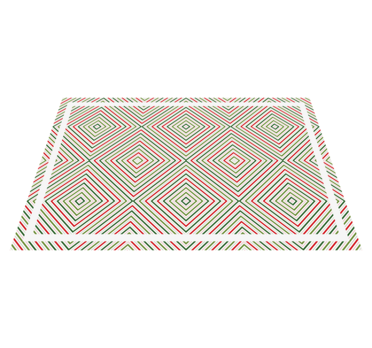 Geometric Diamond Pattern geometric vinyl carpet - TenStickers