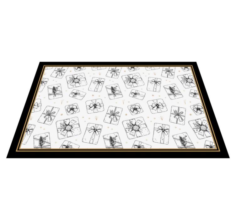 Festive Gift Pattern Christmas vinyl carpet - TenStickers