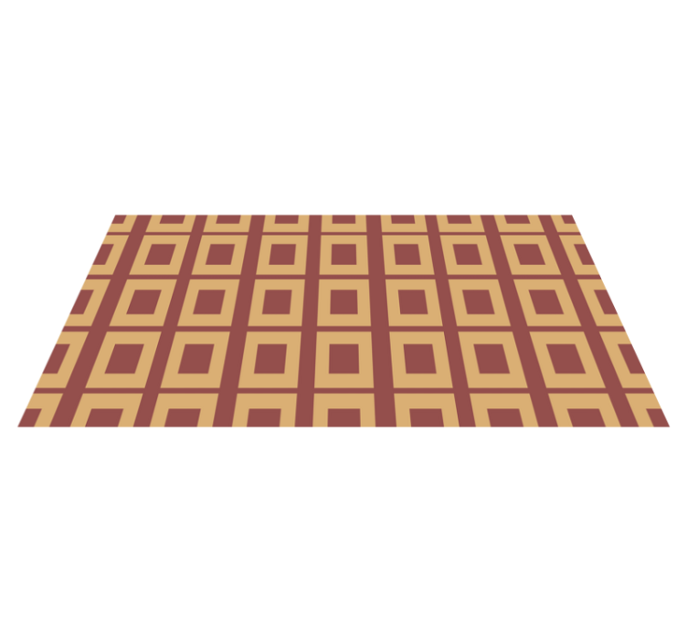 Geometric squares geometric vinyl carpet - TenStickers