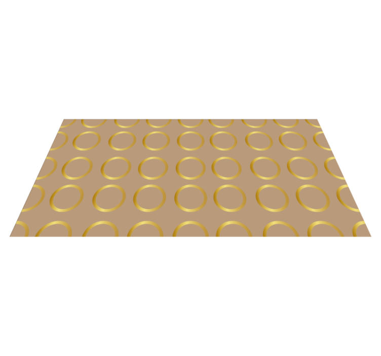 Geometric Circular Pattern striped vinyl carpet - TenStickers
