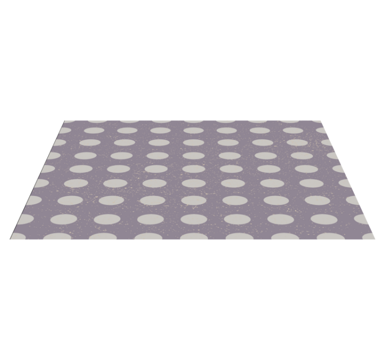 Minimalist Polka Dot Pattern geometric vinyl carpet - TenStickers
