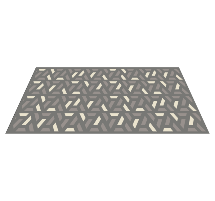Interlocking Lattice geometric vinyl carpet - TenStickers