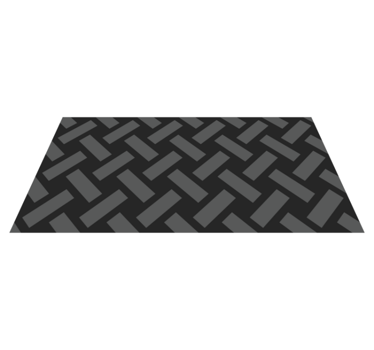 Monochrome Herringbone geometric vinyl carpet - TenStickers