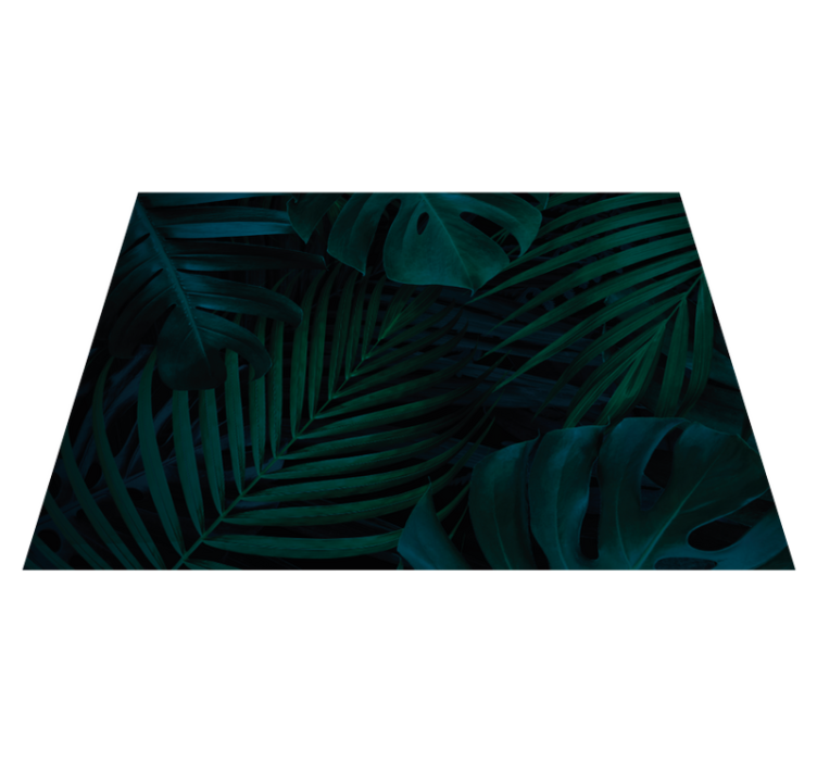 Tropical Foliage floral vinyl carpet - TenStickers