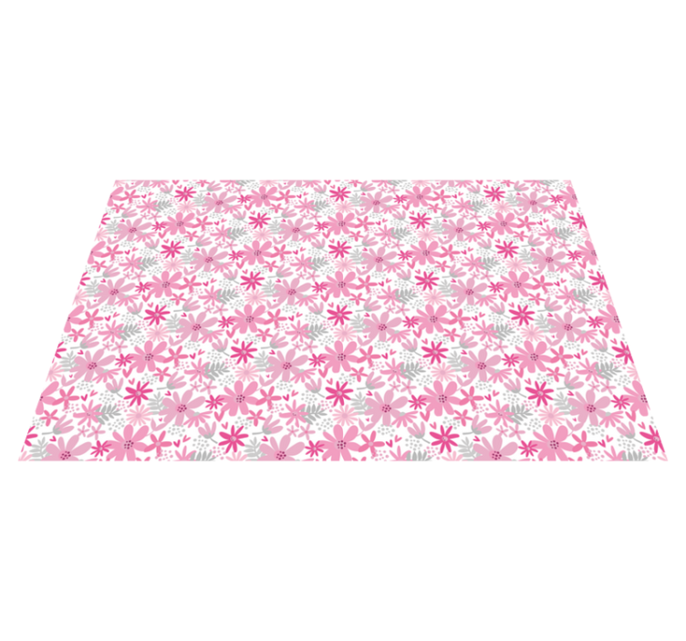 Floral burst pattern floral vinyl carpet - TenStickers