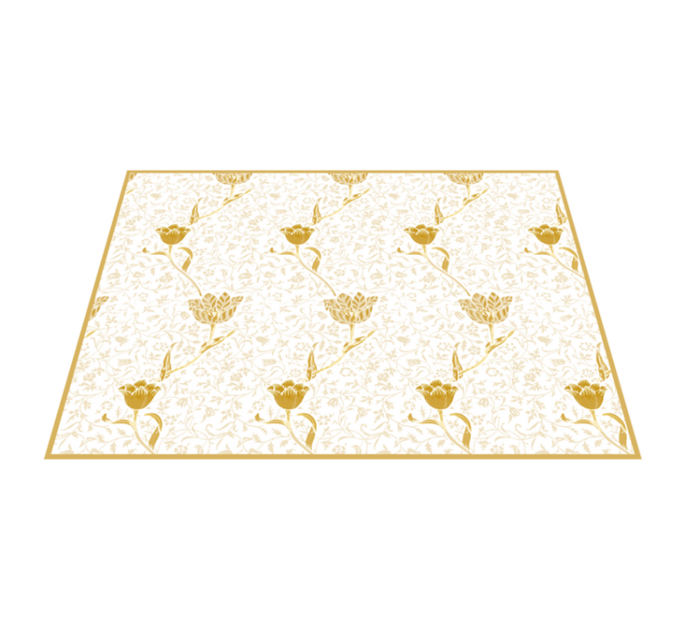 Floral elegance floral vinyl carpet - TenStickers