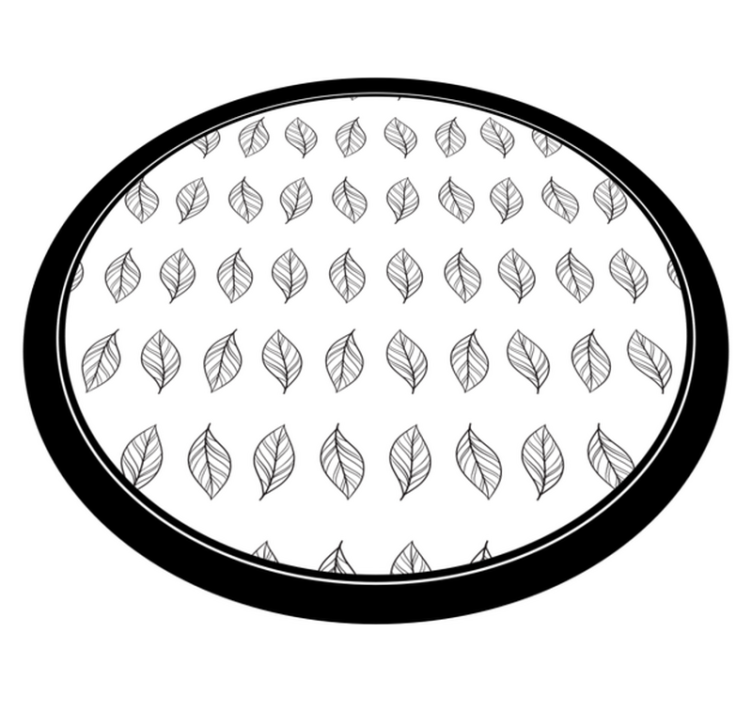 Botanical Outline floral vinyl carpet - TenStickers