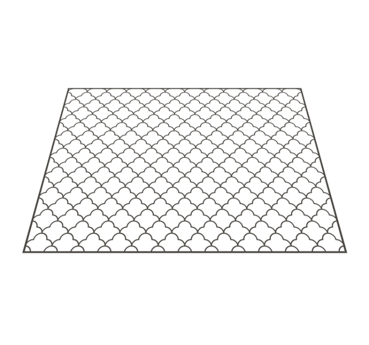 Lattice Pattern Overlay geometric vinyl carpet - TenStickers