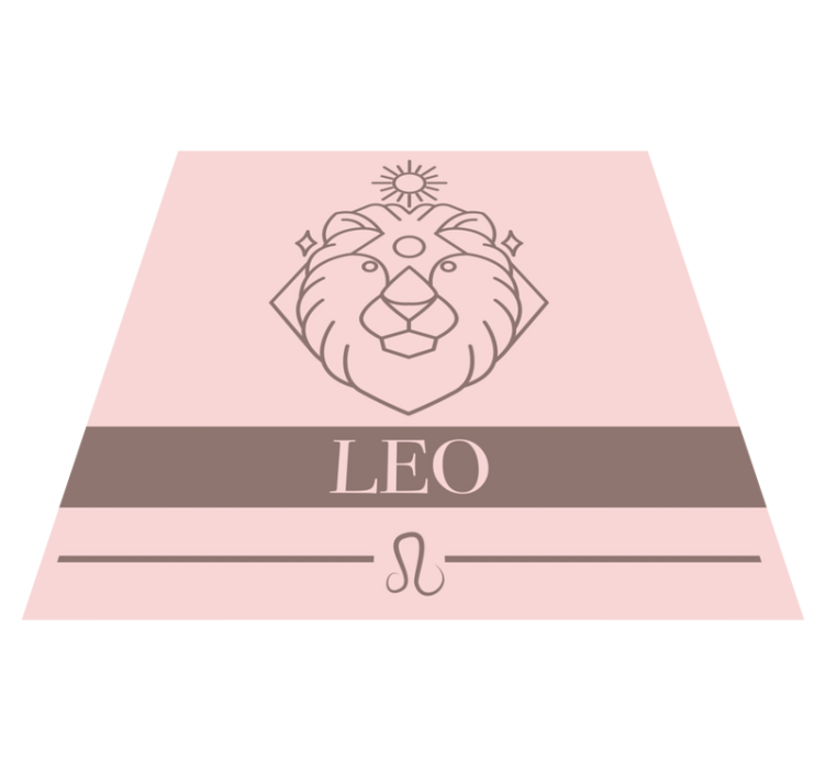 Leo zodiac sign custom vinyl carpet - TenStickers