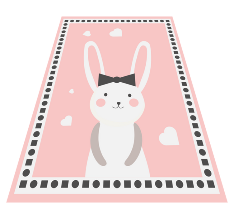 Bunny decor nursery vinyl carpet - TenStickers