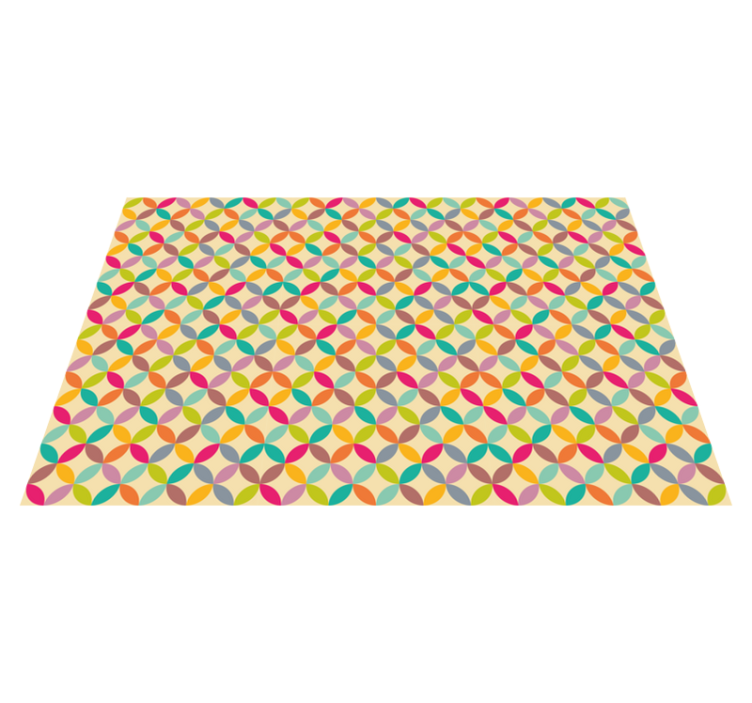 Colorful Geometric geometric vinyl carpet - TenStickers