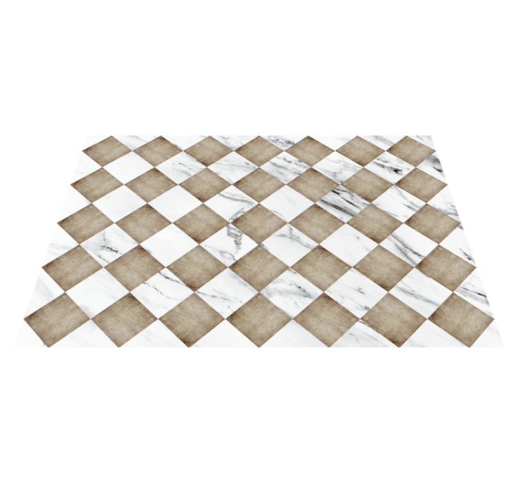 Sepia "Gadir" tile vinyl carpet - TenStickers