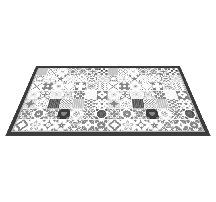 Patchwork Tile Composition tile vinyl carpet - TenStickers
