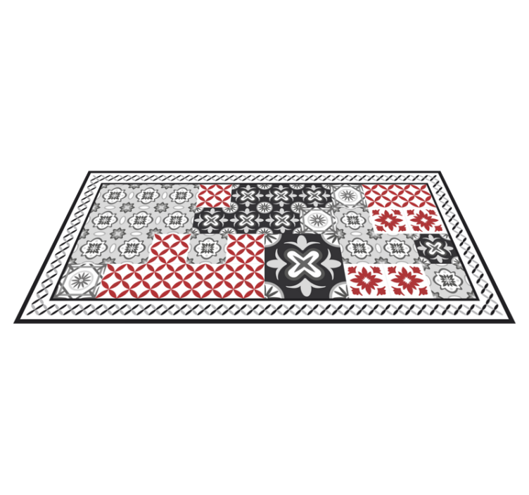 Intricate Tile Pattern tile vinyl carpet - TenStickers