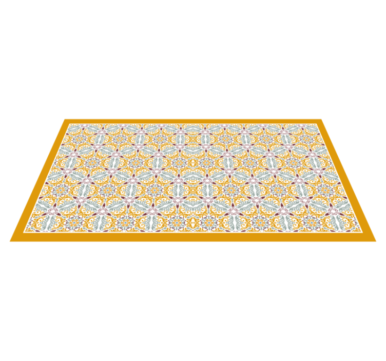 Ornate Mosaic Pattern tile vinyl carpet - TenStickers