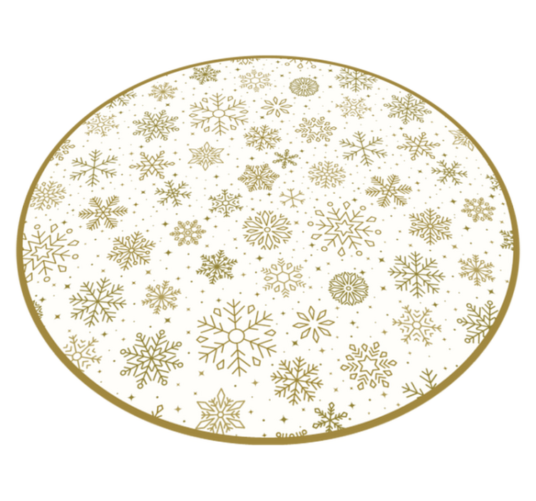 Snowflake pattern Christmas vinyl carpet - TenStickers