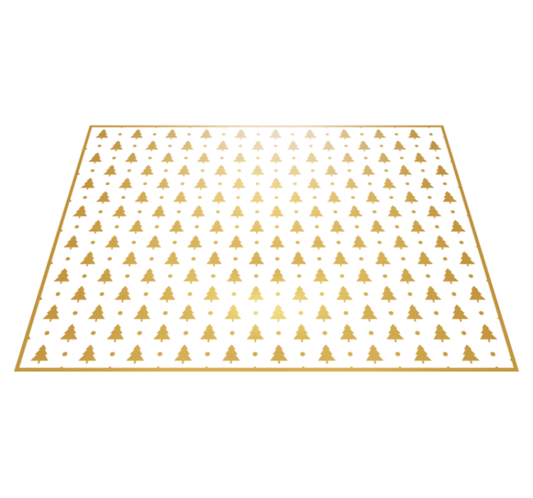 Festive Tree Pattern Christmas vinyl carpet - TenStickers