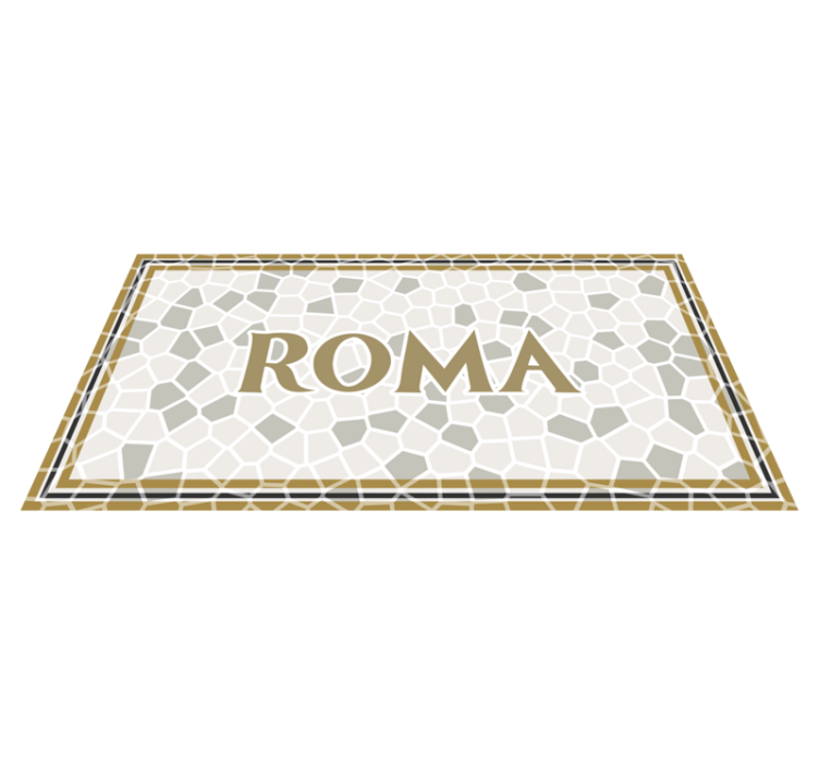 Personalized Roma custom vinyl carpet - TenStickers