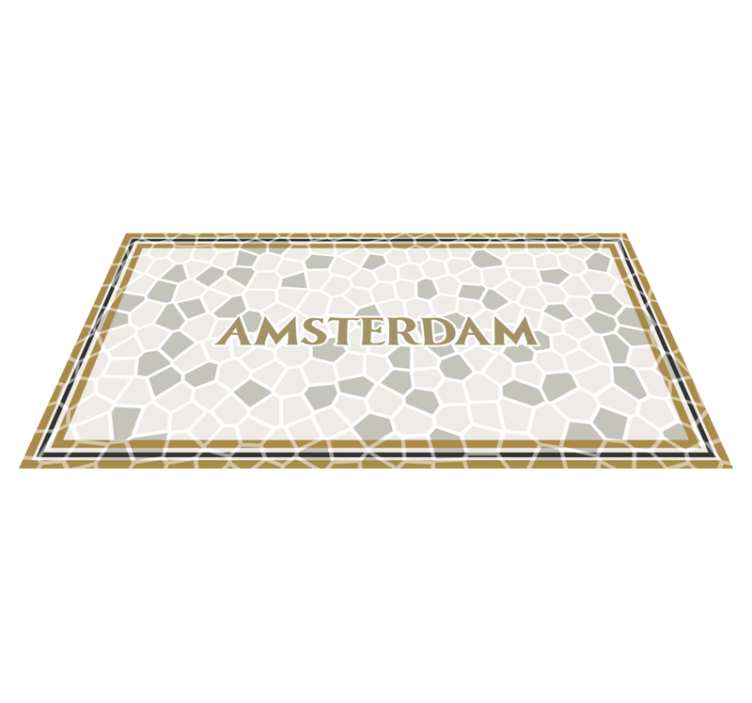 Amsterdam Mosaic mosaic vinyl carpet - TenStickers