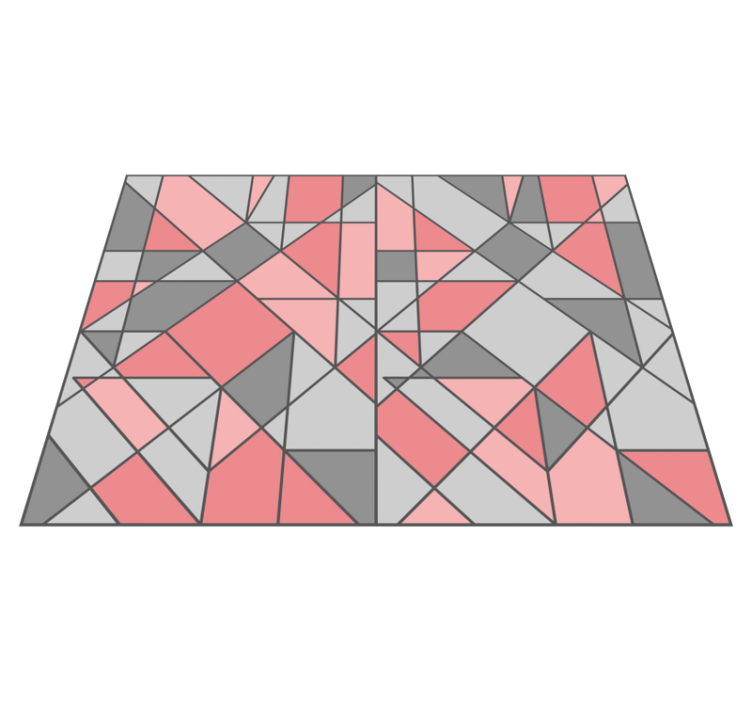 Geometric Abstraction geometric vinyl carpet - TenStickers