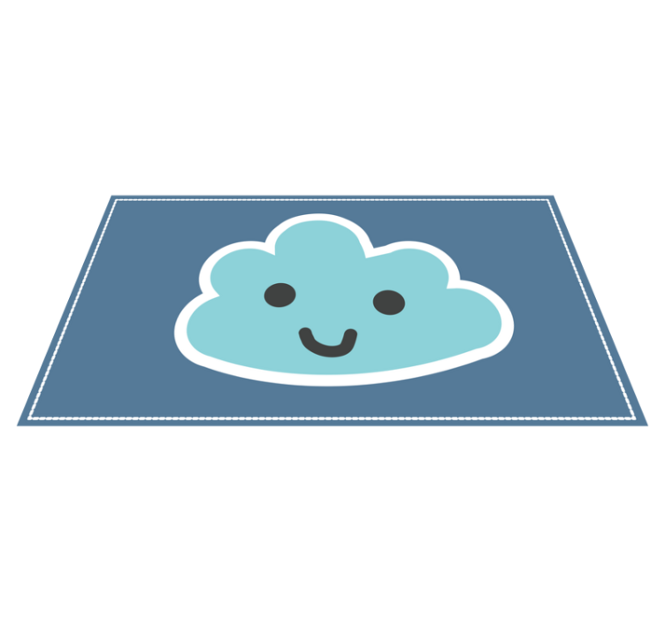 Smiling Cloud Design kids vinyl carpet - TenStickers