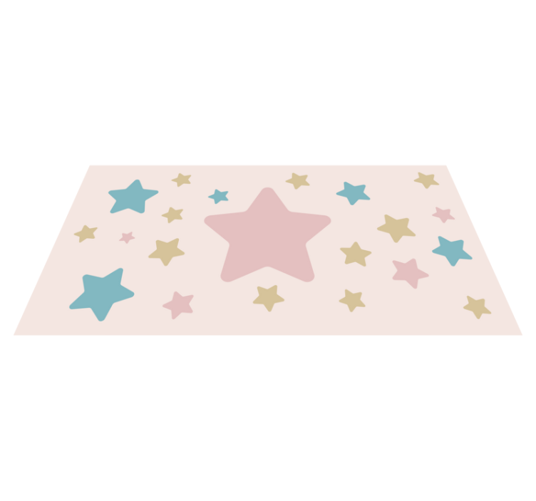 Celestial Motif star vinyl carpet - TenStickers