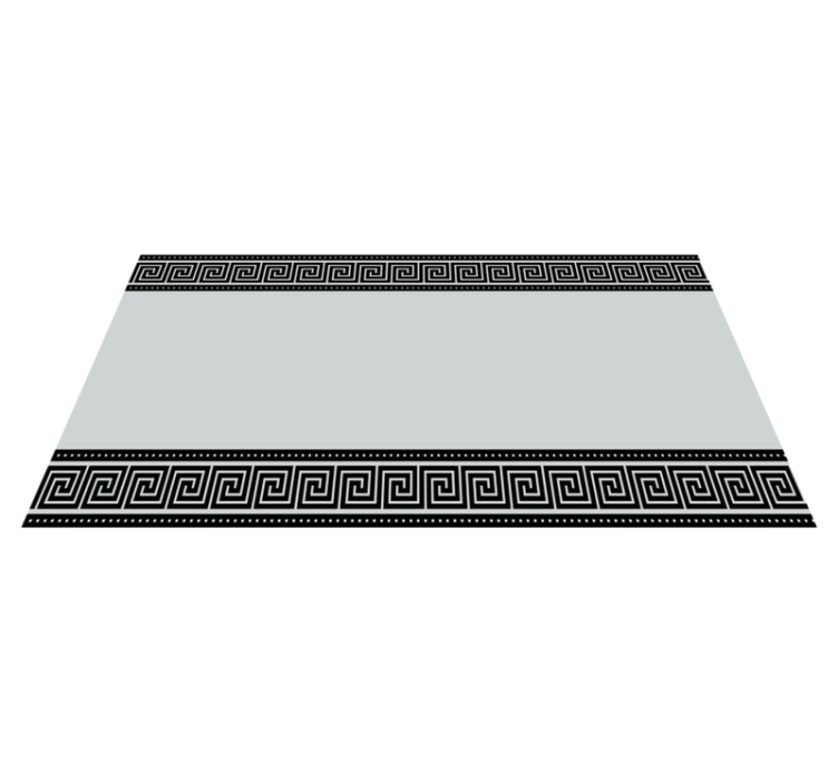 Greek Fret Border geometric vinyl carpet - TenStickers