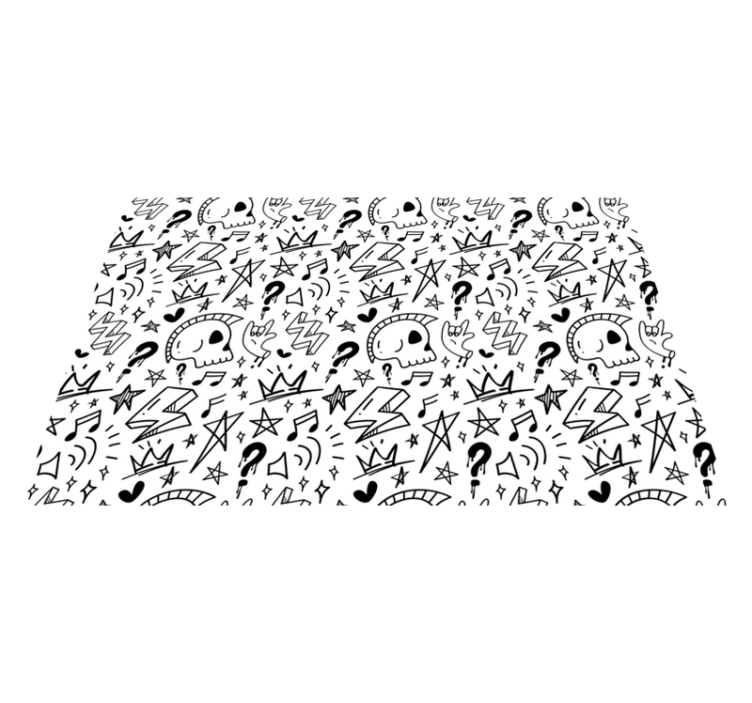 Eclectic teen patterns teenage bedroom vinyl carpet - TenStickers