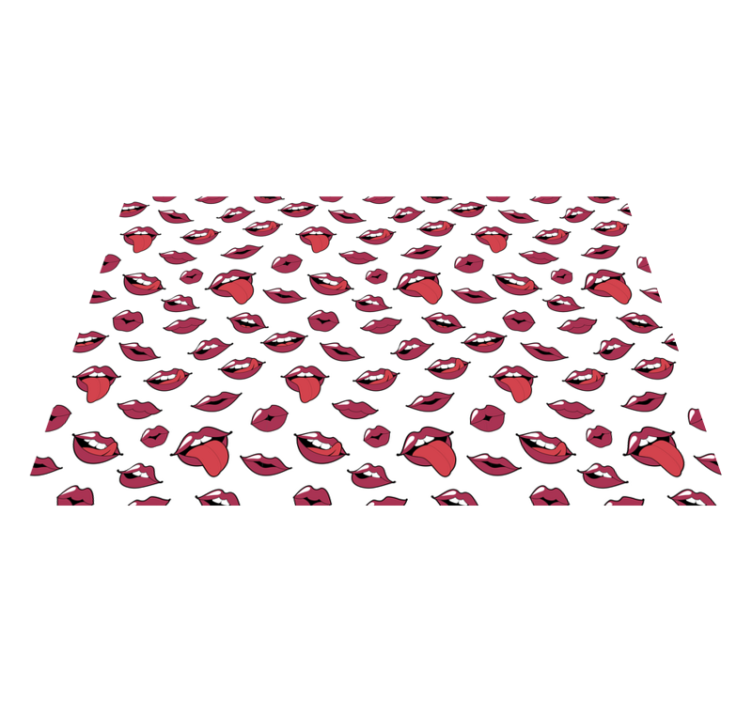 Pop art lips teen vinyl carpet - TenStickers