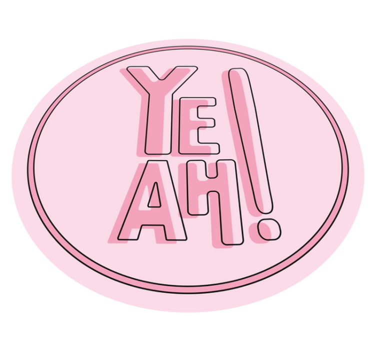 Expressive Text Motif custom vinyl carpet - TenStickers