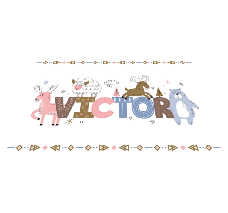 Personalized Alpaca Theme custom vinyl carpet - TenStickers