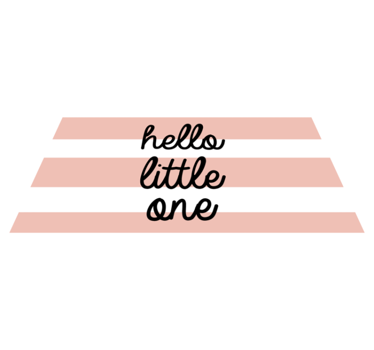 Nursery vinyl carpet nursery striped welcome - TenStickers
