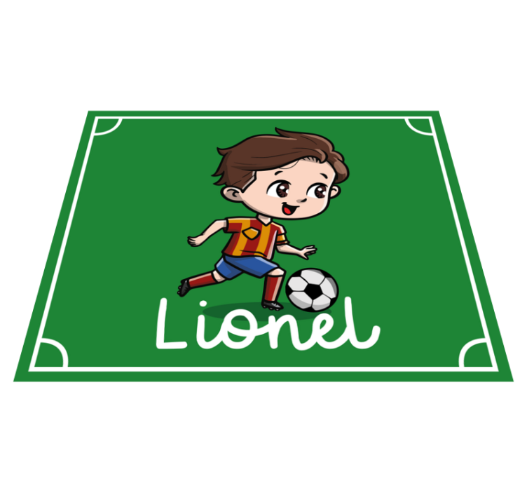 Customizable soccer custom vinyl carpet - TenStickers
