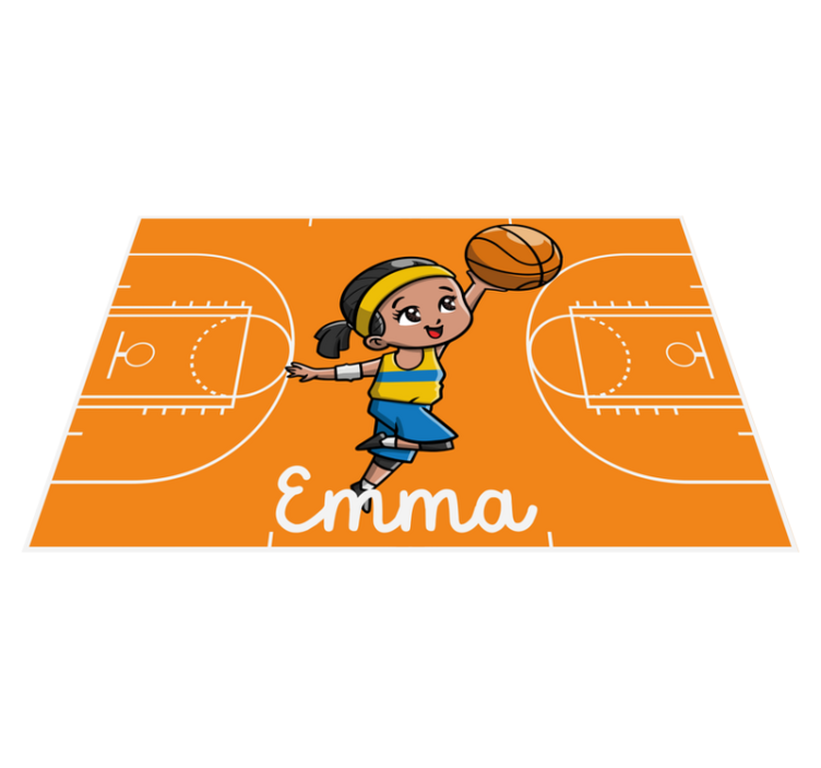 Personalized Court custom vinyl carpet - TenStickers