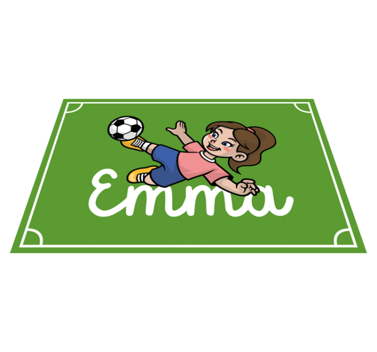 Soccer Field Theme custom vinyl carpet - TenStickers