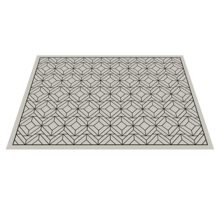 Geometric Bath Mat bathroom vinyl carpet - TenStickers