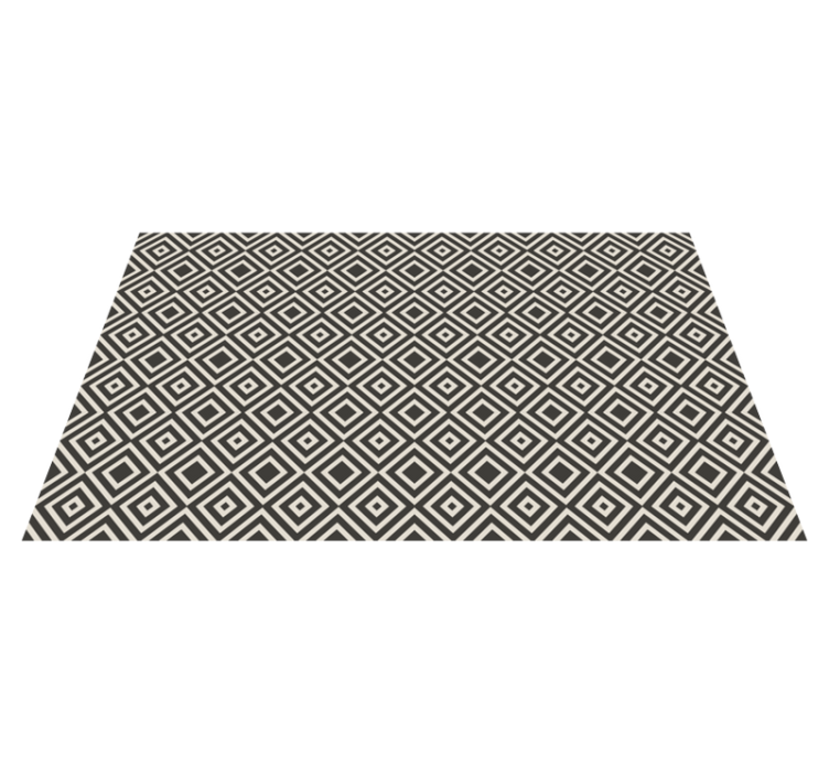 Diamond patterned motif geometric vinyl carpet - TenStickers