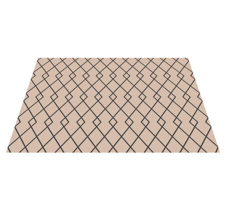 Graceful Diamond Motif geometric vinyl carpet - TenStickers