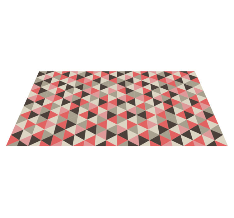 Cubist Triangular Array geometric vinyl carpet - TenStickers