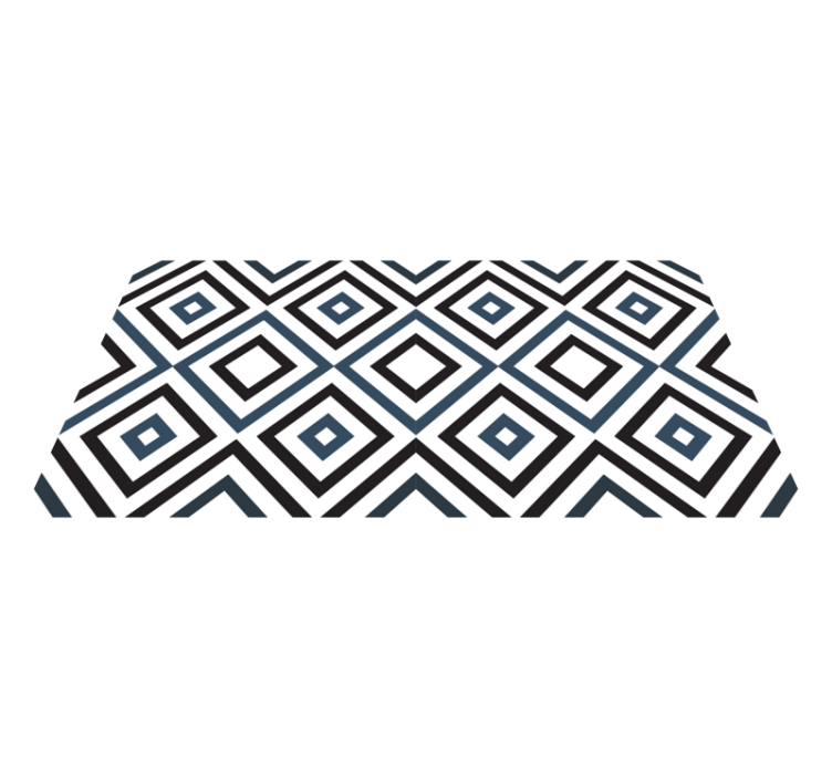 Diamond Contrast geometric vinyl carpet - TenStickers