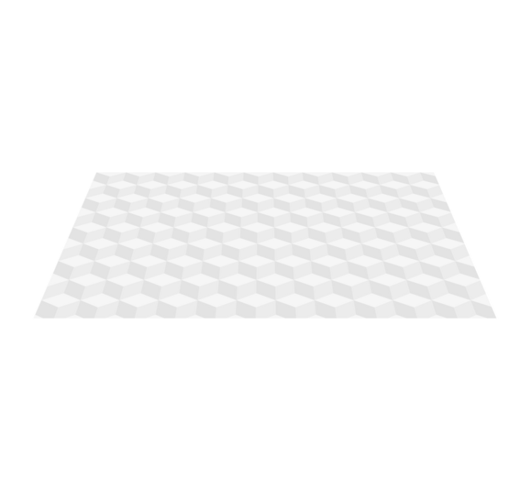 Cubical Illusion geometric vinyl carpet - TenStickers