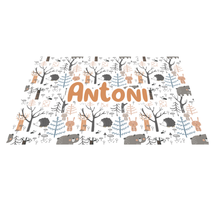 Customized Woodland custom vinyl carpet - TenStickers