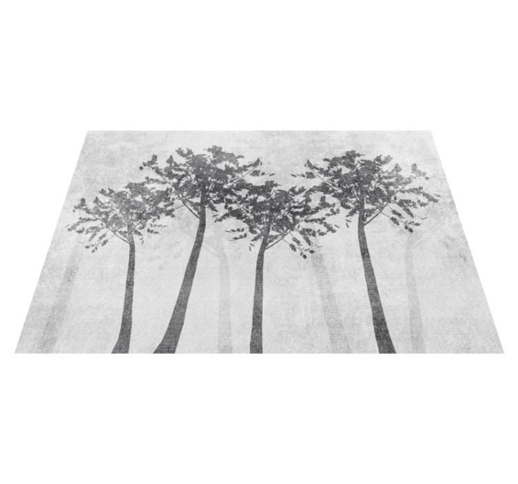 Forest Silhouette nature vinyl carpet - TenStickers