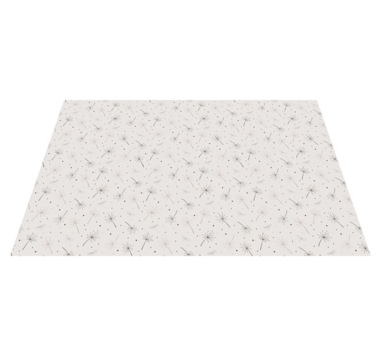 Dandelion Pattern floral vinyl carpet - TenStickers