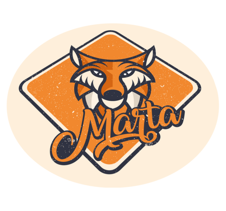 Customizable Clever Fox custom vinyl carpet - TenStickers